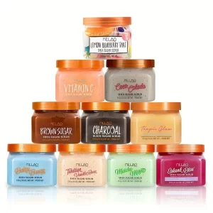 Organic Vegan Mango, Lemon, Blueberry, Strawberry Sugar Body Scrub