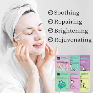 10pcs Soothing Rejuvenating  Facial Mask Moisturizing