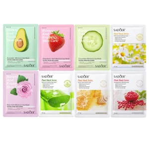 8pcs Natural Plant Face Mask Beauty Skincare Masks